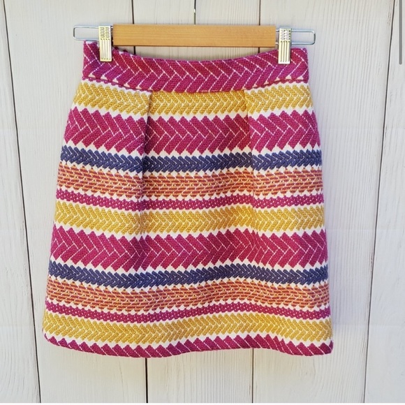 Anthropologie nomad multicolor stripe cotton skirt - Picture 6 of 10